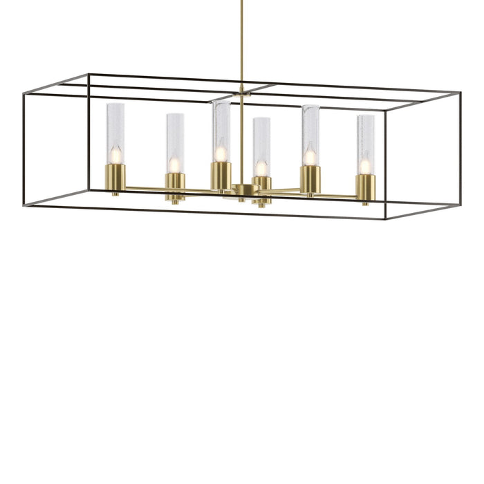 Portico Pendant in Modern Brass with Oil Rubbed Bronze Accent - 138940-SKT-MULT-86-14-II0392 by Hubbardton Forge