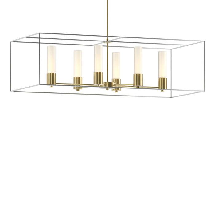 Portico Pendant in Modern Brass with Vintage Platinum Accent - 138940-SKT-MULT-86-82-GG0392 by Hubbardton Forge