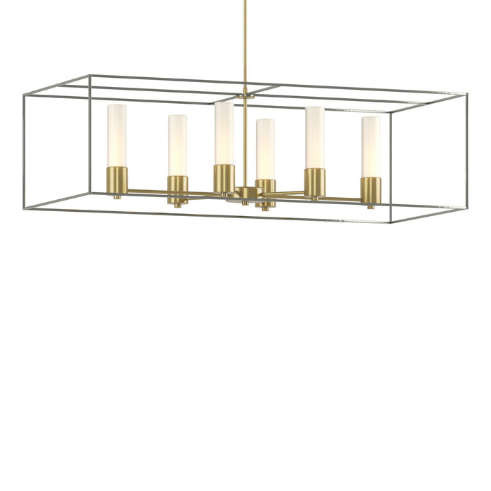 Portico Pendant in Modern Brass with Sterling Accent - 138940-SKT-MULT-86-85-GG0392 by Hubbardton Forge