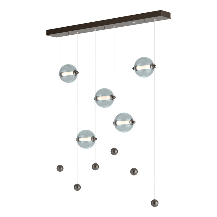 Abacus 5-Light LED Pendant in Oil Rubbed Bronze - 139050-LED-STND-14-YL0668 by Hubbardton Forge