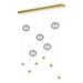 Abacus 5-Light LED Pendant in Modern Brass - 139050-LED-STND-86-YL0668 by Hubbardton Forge