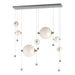 Abacus 7-Light Double Linear LED Pendant in Vintage Platinum - 139054-LED-STND-82-GG0694 by Hubbardton Forge