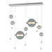 Abacus 7-Light Double Linear LED Pendant in Vintage Platinum - 139054-LED-STND-82-YL0694 by Hubbardton Forge