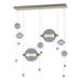 Abacus 7-Light Double Linear LED Pendant in Soft Gold - 139054-LED-STND-84-YL0694 by Hubbardton Forge