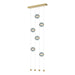 Abacus 6-Light Ceiling-to-Floor LED Pendant in Modern Brass - 139055-LED-STND-86-YL0668 by Hubbardton Forge