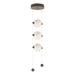 Abacus 3-Light LED Pendant in Bronze - 139059-LED-STND-05-GG0668 by Hubbardton Forge