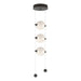 Abacus 3-Light LED Pendant in Oil Rubbed Bronze - 139059-LED-STND-14-GG0668 by Hubbardton Forge