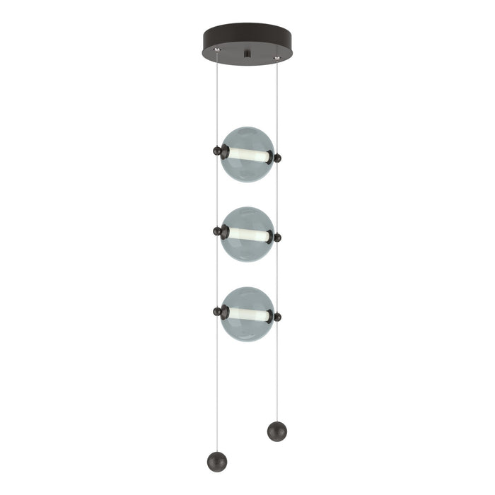 Abacus 3-Light LED Pendant in Oil Rubbed Bronze - 139059-LED-STND-14-YL0668 by Hubbardton Forge