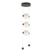 Abacus 3-Light LED Pendant in Natural Iron - 139059-LED-STND-20-GG0668 by Hubbardton Forge