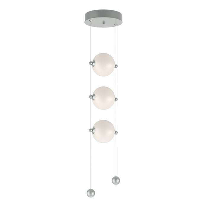 Abacus 3-Light LED Pendant in Vintage Platinum - 139059-LED-STND-82-GG0668 by Hubbardton Forge