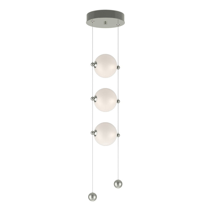 Abacus 3-Light LED Pendant in Sterling - 139059-LED-STND-85-GG0668 by Hubbardton Forge