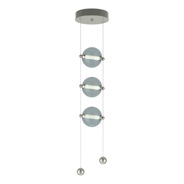 Abacus 3-Light LED Pendant in Sterling - 139059-LED-STND-85-YL0668 by Hubbardton Forge