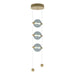 Abacus 3-Light LED Pendant in Modern Brass - 139059-LED-STND-86-YL0668 by Hubbardton Forge