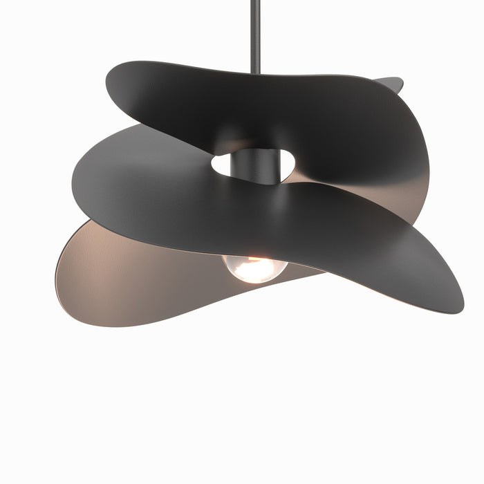 Hibiscus Small Pendant in Black - 139450-SKT-MULT-10 by Hubbardton Forge