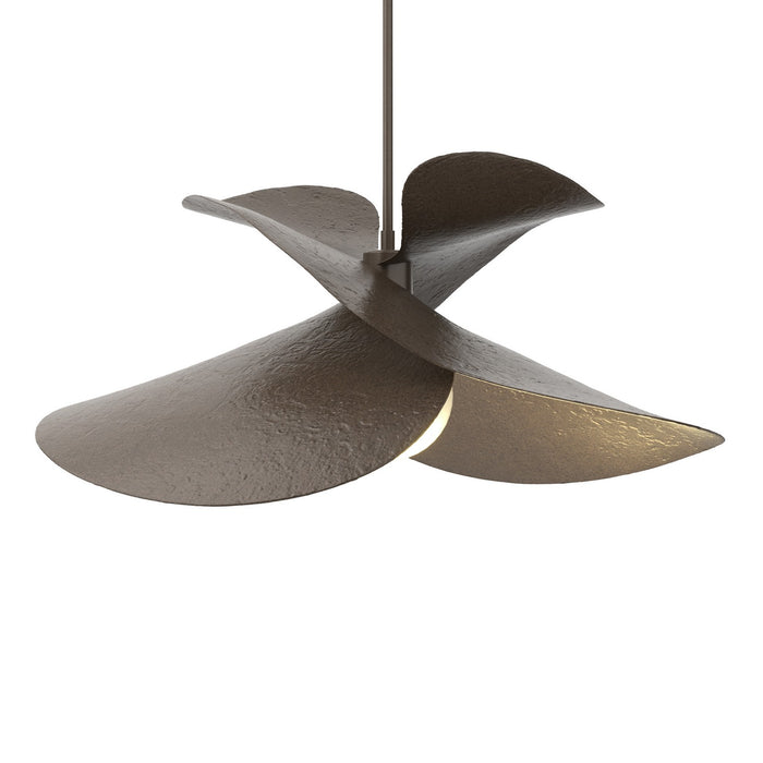 Hibiscus Large Pendant in Bronze - 139455-SKT-MULT-05 by Hubbardton Forge