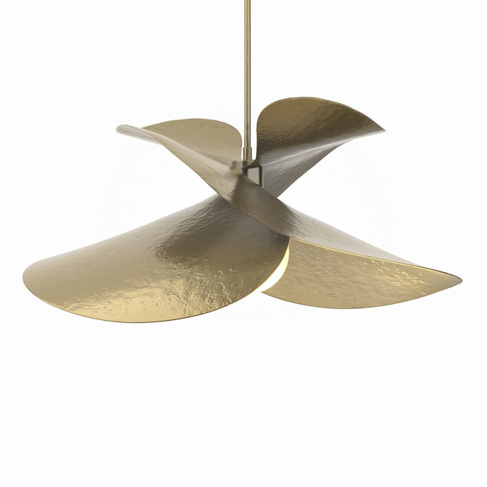 Hibiscus Large Pendant in Modern Brass - 139455-SKT-MULT-86 by Hubbardton Forge