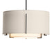 Exos Small Double Shade Pendant in Black - 139602-SKT-MULT-10-SF1099-SE1590 by Hubbardton Forge