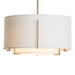 Exos Small Double Shade Pendant in Soft Gold - 139602-SKT-MULT-84-SF1099-SF1590 by Hubbardton Forge