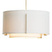 Exos Small Double Shade Pendant in Modern Brass - 139602-SKT-MULT-86-SF1099-SF1590 by Hubbardton Forge