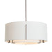 Exos Large Double Shade Pendant in Dark Smoke - 139610-SKT-MULT-07-SF2290-SF2899 by Hubbardton Forge