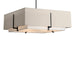 Exos Square Large Double Shade Pendant in Black - 139635-SKT-MULT-10-SF2012-SE2401 by Hubbardton Forge