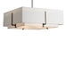 Exos Square Large Double Shade Pendant in Oil Rubbed Bronze - 139635-SKT-MULT-14-SF2012-SF2401 by Hubbardton Forge