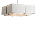 Exos Square Large Double Shade Pendant in Vintage Platinum - 139635-SKT-MULT-82-SF2012-SF2401 by Hubbardton Forge