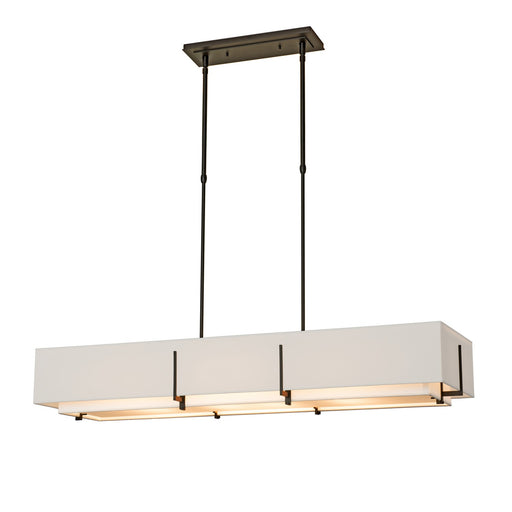 Exos Rectangular Pendant in Oil Rubbed Bronze - 139640-SKT-STND-14-SF4207-SE4602 by Hubbardton Forge