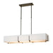 Exos Rectangular Pendant in Oil Rubbed Bronze - 139640-SKT-STND-14-SF4207-SF4602 by Hubbardton Forge