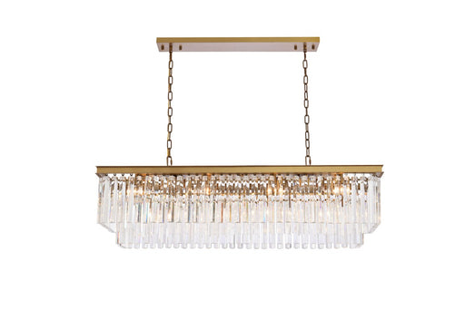 1202D50SG/RC- Sydney 12-Light Chandelier in Satin Gold by Elegant Lighting