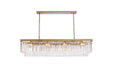 1202D60SG/RC- Sydney 12-Light Chandelier in Satin Gold by Elegant Lighting