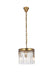 1208D12SG/RC- Sydney 3-Light Pendant in Satin Gold by Elegant Lighting