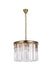 1208D20SG/RC- Sydney 6-Light Chandelier in Satin Gold by Elegant Lighting