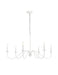 LD5056D42WH- Rohan 6-Light Chandelier in White by Elegant Lighting