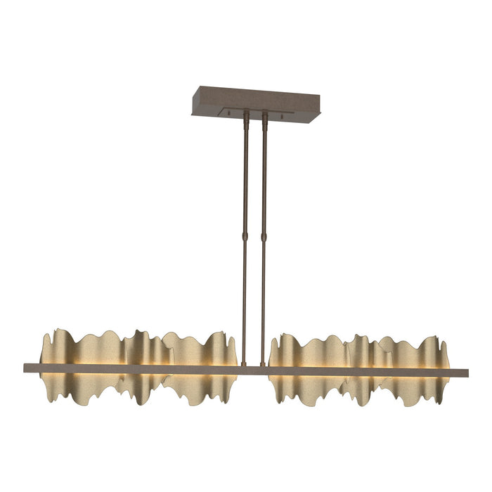 Hildene Large LED Pendant in Bronze with Soft Gold Accent - 139652-LED-STND-05-84 by Hubbardton Forge