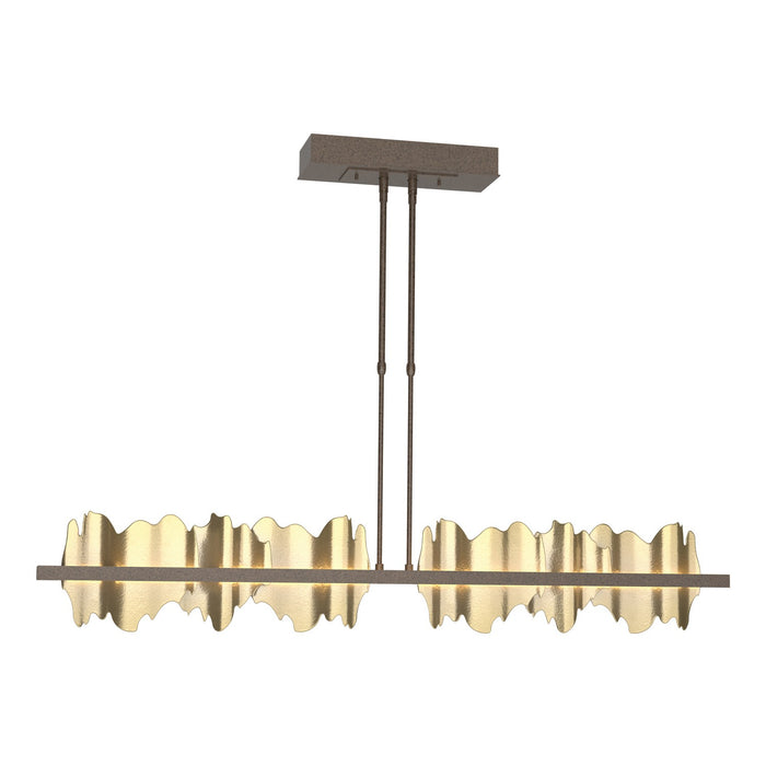 Hildene Large LED Pendant in Bronze with Modern Brass Accent - 139652-LED-STND-05-86 by Hubbardton Forge