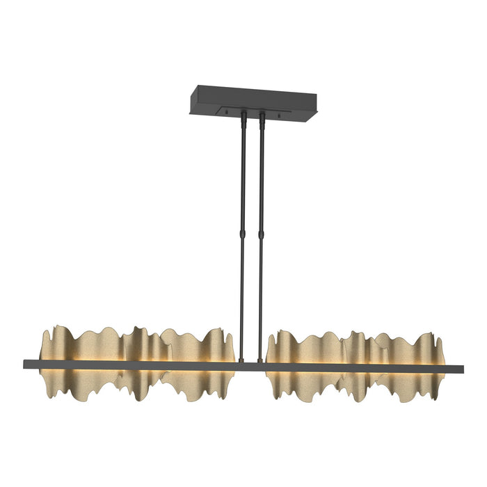 Hildene Large LED Pendant in Black with Soft Gold Accent - 139652-LED-STND-10-84 by Hubbardton Forge