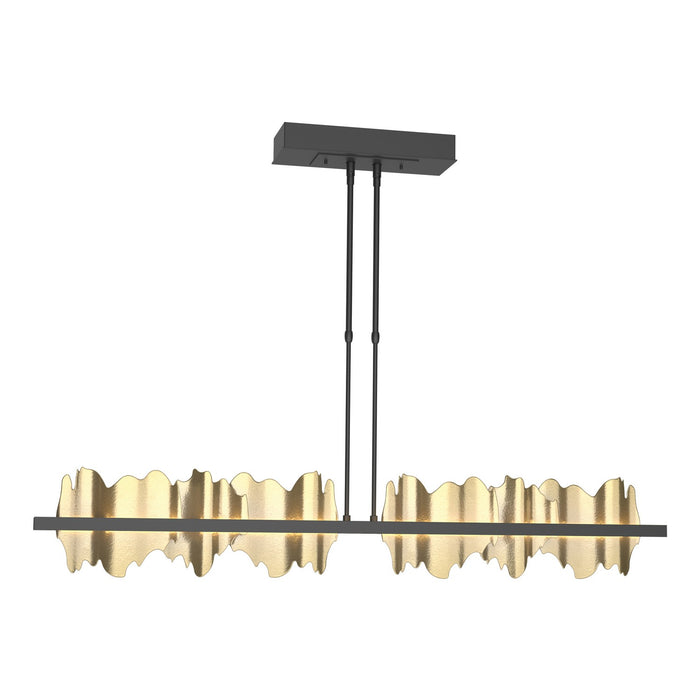 Hildene Large LED Pendant in Black with Modern Brass Accent - 139652-LED-STND-10-86 by Hubbardton Forge