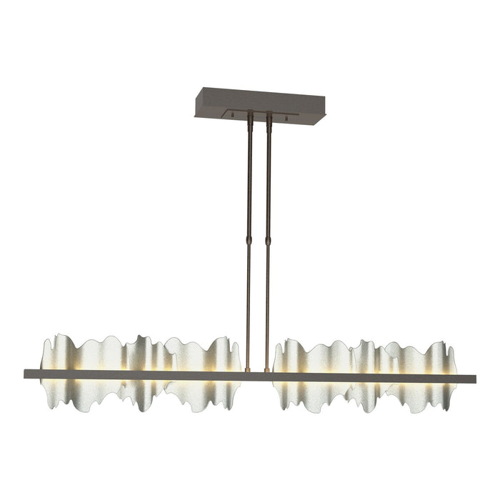 Hildene Large LED Pendant in Oil Rubbed Bronze with Vintage Platinum Accent - 139652-LED-STND-14-82 by Hubbardton Forge