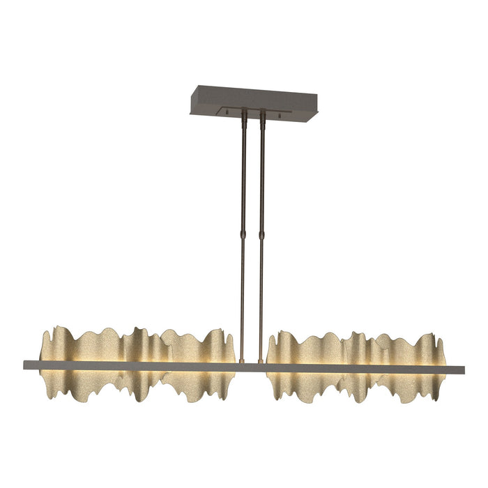 Hildene Large LED Pendant in Oil Rubbed Bronze with Soft Gold Accent - 139652-LED-STND-14-84 by Hubbardton Forge