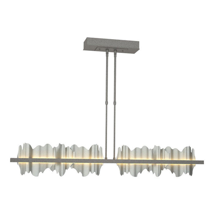 Hildene Large LED Pendant in Natural Iron with Vintage Platinum Accent - 139652-LED-STND-20-82 by Hubbardton Forge