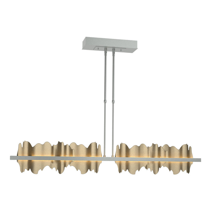 Hildene Large LED Pendant in Vintage Platinum with Soft Gold Accent - 139652-LED-STND-82-84 by Hubbardton Forge