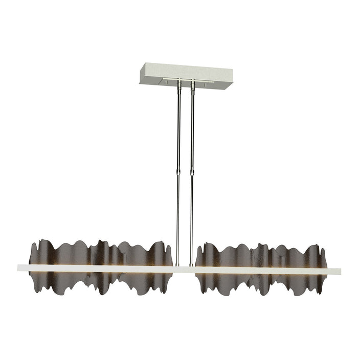 Hildene Large LED Pendant in Sterling with Oil Rubbed Bronze Accent - 139652-LED-STND-85-14 by Hubbardton Forge