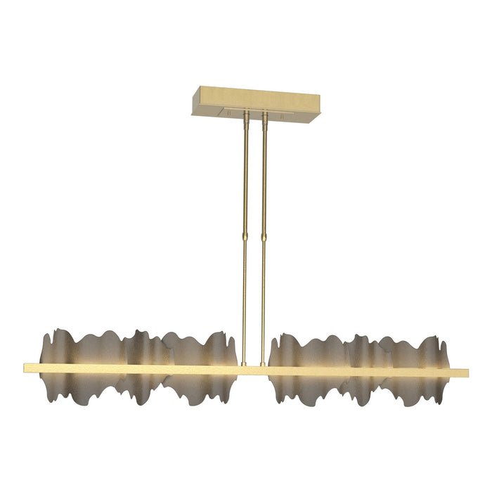 Hildene Large LED Pendant in Modern Brass with Dark Smoke Accent - 139652-LED-STND-86-07 by Hubbardton Forge