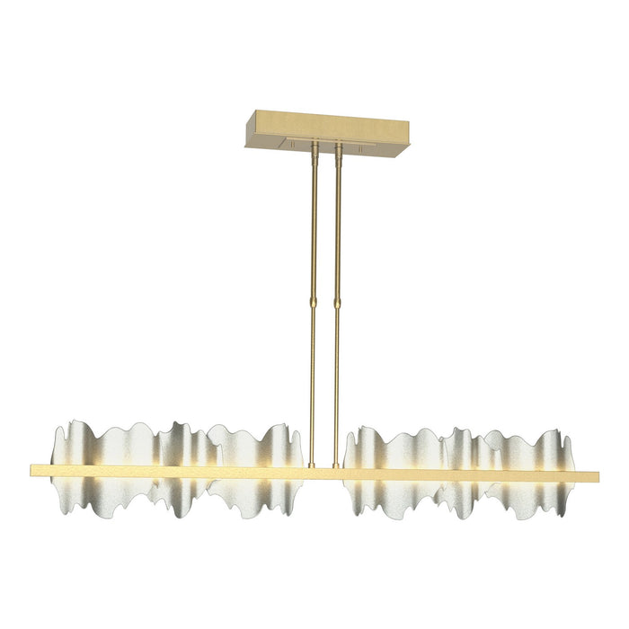 Hildene Large LED Pendant in Modern Brass with Vintage Platinum Accent - 139652-LED-STND-86-82 by Hubbardton Forge