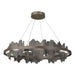 Hildene Circular LED Pendant in Bronze with Natural Iron Accent - 139653-LED-STND-05-20 by Hubbardton Forge