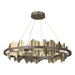 Hildene Circular LED Pendant in Bronze with Soft Gold Accent - 139653-LED-STND-05-84 by Hubbardton Forge