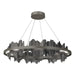 Hildene Circular LED Pendant in Dark Smoke with Black Accent - 139653-LED-STND-07-10 by Hubbardton Forge