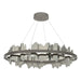 Hildene Circular LED Pendant in Dark Smoke with Sterling Accent - 139653-LED-STND-07-85 by Hubbardton Forge