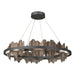 Hildene Circular LED Pendant in Black with Bronze Accent - 139653-LED-STND-10-05 by Hubbardton Forge